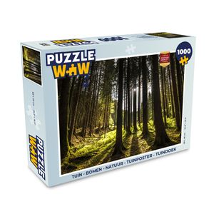 MuchoWow® Puzzle 1000 Teile Baum - Natur - Sonne - Wald - Erwachsene - Rätsel