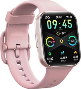 JUNG UAUE Smartwatch Damen & Herren Fitnessuhr, mit Bluetooth Smartwatch (4,29 cm/1,69 Zoll) 7 Tage Akku, 100+ Trainingsmodi, mit Android / iOS