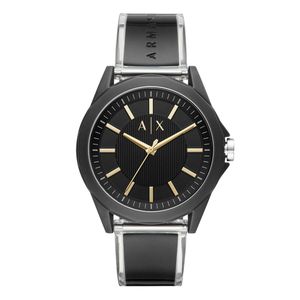 Armani Exchange Herren Uhr Armbanduhr Herrenuhr, Analog, Größe:Einheitsgröße, Farbe:Schwarz-schwarz,gold