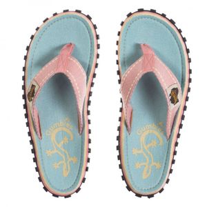 Gumbies GECKO Ladies Toe Separator/Beach Sandal, Sky Blue/Pink : Select 37 Veľkosť: 37