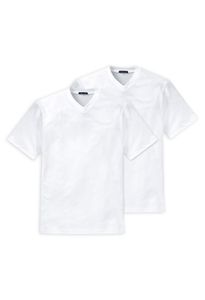Schiesser Herren Unterhemd American Shirt T-Shirt Doppelpack Box - 008151, Größe Herren:M, Farbe:weiss