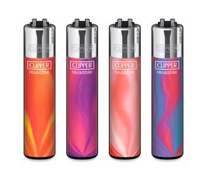 Clipper® Feuerzeuge 4er Set: Pink Nebula