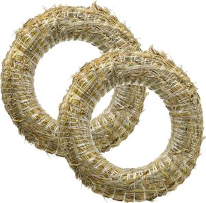 Strohkranz Kranz Rohling 35cm Robust DIY Dekoration 2er Set