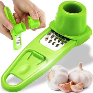 Reibe Knoblauch Küchenreibe Knoblauchreibe Multifunktionale Ingwer Grinding Grater Küchenhelfer Tools Edelstahl Schokolade Cutter Käse Muskat Zitrone Grün Retoo