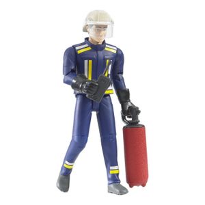BRUDER Feuerwehrmann mit Helm, Handsch.  60100