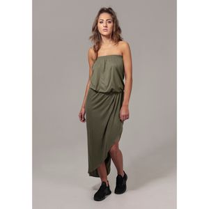 Urban Classics Kleid Ladies Viscose Bandeau Dress Olive-M