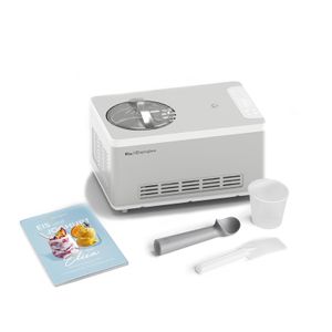 SPRINGLANE Eismaschine & Joghurtbereiter Elisa 2,0 L mit selbstkühlendem Kompressor 180 W, Edelstahl mit Kühl- und Heizfunktion, inkl. Rezeptheft