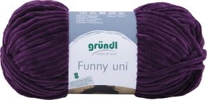 Gründl Wolle Funny uni 100 g aubergine