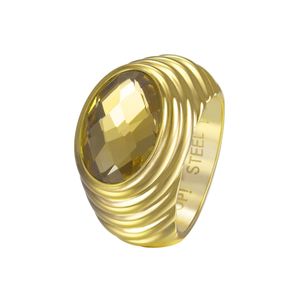 Joop Damen Ring Edelstahl Gold SELENA JPRG10624B1, Ringgröße:56 (17.8 mm Ø)