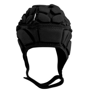 INF Rugby-Helm, Kopfschutz, Kopfbedeckung für Fußball Schwarz