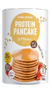 Body Attack Protein Pancake Mix, Eiweißpulver für Pfannkuchen mit 35% Protein, schnell und leicht abnehmen mit der Low Sugar Backmischung (Vanilla, 1 x 300g)