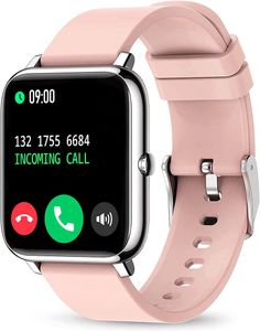 Smartwatch, Bluetooth Uhr Fitness Tracker, Touchscreen Armbanduhr,  Blutdruckmessung Wasserdicht Fitness Tracker Armband Pulsmesser Uhr Android IOS Wasserdicht für Damen Herren