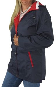 leichter Damen Parka Übergangsjacke Kapuze Mantel Frühling Sommer Jacke blau, Größe:M