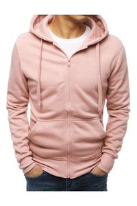 Dstreet Herren-Kapuzenpullover mit Kapuze Cibor rosa M