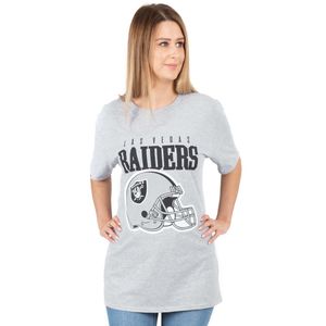 NFL - T-Shirt für Damen NS6528 (XL) (Grau/Schwarz)