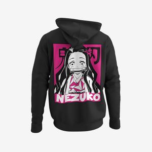 Męska kurtka z kapturem Demon Slayer Nezuko Demon Anime Streetwear manga Hoody