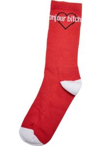 Ponožky Mr. Tee Bonjour Bitches 3-Pack black/white/red - 35-38