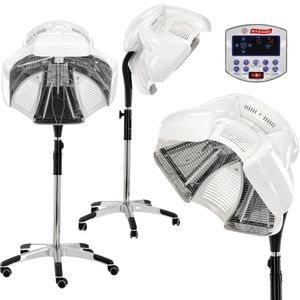 Infrarot-Trockenhaube Calissimo TB-2000 WEISS mit Stativ - stärkt die Haarpflegebehandlung zum Wiederaufbau einer Färbung und Locken Infrarot-Trockenhaube Calissimo TB-2000 WEISS mit Stativ - stärkt die Haarpflegebehandlung zum Wiederaufbau einer Färbung und Locken
