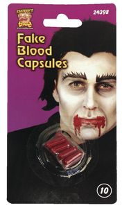 Blutkapseln 10 Stück Kunstblut Theaterblut Halloween Vampir Monster