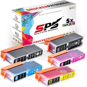 5er Multipack Set kompatibel für Canon Pixma TR8550 (2233C009) Druckerpatronen PGI-580 CLI-581 XXL