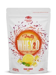Fruity wHey2O - 750g : Orange Lemonade I (Eiweiss I Eiweiß) I Whey Isolat I Clear Whey I fettfrei I ohne Zuckerzusatz I BCAA I perfekte Löslichkeit I Muskelaufbau I Softdrink I Erfrischungsgetränk I Fruchtsaft - Geschmack I Diät