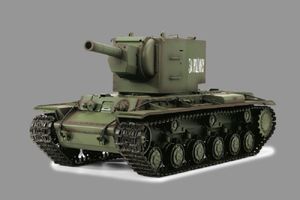 RC Panzer "Russicher KV-2" Heng Long 1:16 mit R&S, Metallgetriebe (Stahl) und Metallketten -2,4Ghz -V 7.0 - PRO