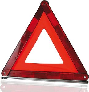 Warndreieck rot, Auto StvO 2020 EU - Kfz Zulassung, in Aufbewahrungsbox für Unfall & Pannen