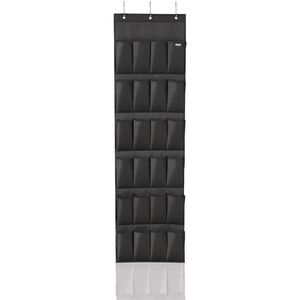 Leifheit Hängeorganizer mit 24 Taschen Schwarz 47,5x5x165,8 cm 80015