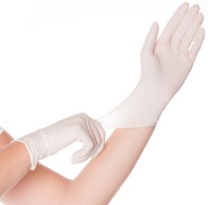 HYGOSTAR Latex-Handschuh SKIN M weiß gepudert 100 Stück