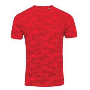 AWDis Herren Camouflage T-Shirt PC2978 (XL) (Rot Camo)