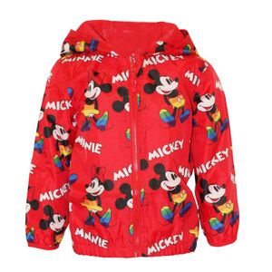 Disney - "Mickey & Minnie" Regenmantel, AOP für Jungen PG1810 (98) (Rot)