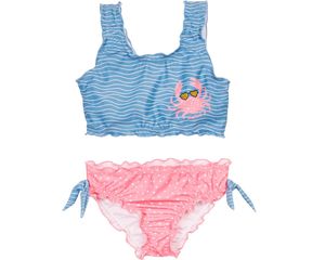 bikini Mädchen Polyester rosa / blau Größe 122/128