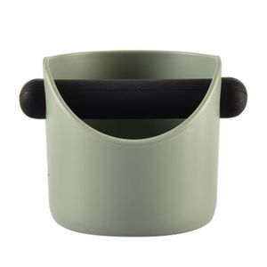 Kaffee Grind Klopfbox -Behälter Anti -Slip -Kaffee -Müllbehälter Haushalt Café -Werkzeuge-Grau+grün