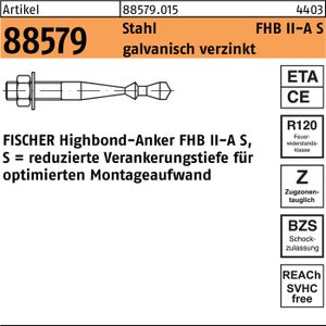 Fischer Highbond Anker FHB II-A S - Standard - FHB II-A S M10 x 60/100 -10 Stk