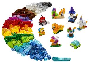 LEGO 11013 Classic Kreativ-Bauset mit Steinen, mit Löwe, Vogel und Schildkröte