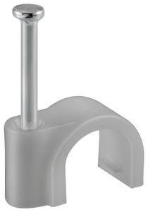 Wentronic Kabelschelle, Grau, 13.4 mm - max. Kabeldurchmesser: 12,0 mm