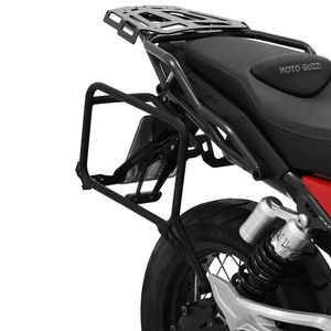 ZIEGER Kofferträgerset kompatibel mit Moto Guzzi V85 TT schwarz