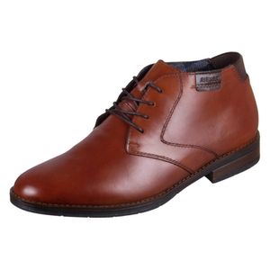 Rieker Herren Leder Business-Halbschuhe Braun - extra Weit