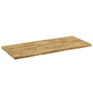 Tischplatte Eichenholz Massiv Rechteckig 44 mm 120 x 60 cm Holztisch Esszimmertisch Küchentisch