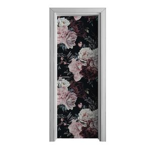 Tür Selbstklebende 70x210 cm Türfolie Türtapete Klebefolie -  Blumen Pfingstrosen
