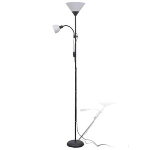 vidaXL Stehlampe Schwarz