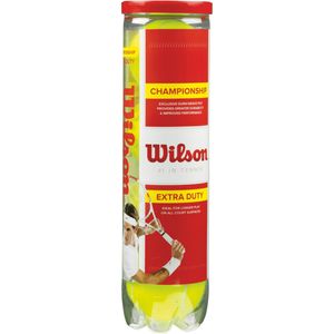 Wilson Tennisbälle Championship 4er, Größe:Einheitsgröße, Farbe:gelb