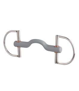 BERIS D-Ring Gebiss mit Zungenbogenstange, 12 cm, soft