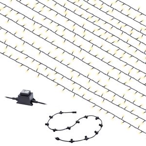 Heitronic LED Lichterkette Vorhangsystem-Set 110cm IP44 18,43W warmweiß 240 LEDs