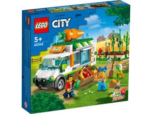 LEGO 60345 City Farm Gemüse-Lieferwagen, mit Food Truck, Gemüsebeet, 3 Minifiguren