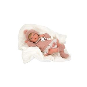 ARIAS Bebe Reborn Abril 40 cm. Manta Pink ARIAS