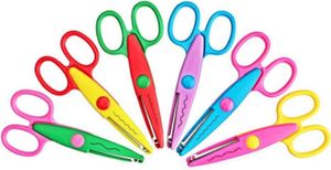 Bunte Kinderscheren Set, 6er-Pack, Bastelscheren für Kinder, Zick-Zack Muster, 13,5 cm Bunte Kinderscheren Set, 6er-Pack, Bastelscheren für Kinder, Zick-Zack Muster, 13,5 cm