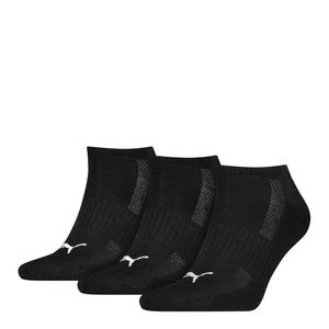 Puma - Sneaker-Socken gepolstert für Herren/Damen Uni (3er-Pack) RD2200 (39,5 EU, 42 EU) (Schwarz/Weiß)