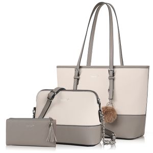 Mofut Handtasche Damen,Kleine Umhängetasche Damen,Tote Bag, Tasche Mittelgroß,Crossbody Bag,Handtaschen Damen Set Mit Quasten Geldbörse Damen und Pelz