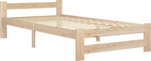 vidaXL Massivholzbett Kiefer 90x200 cm